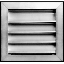 HVAC Premium 10"W x 10"H Aluminum Exterior Gable Louver Vent for Walls & Crawlspace - Weather-Resistant Air Grille with Screen Mesh - [Outer Dimensions 11.75"W x 11.75"H]
