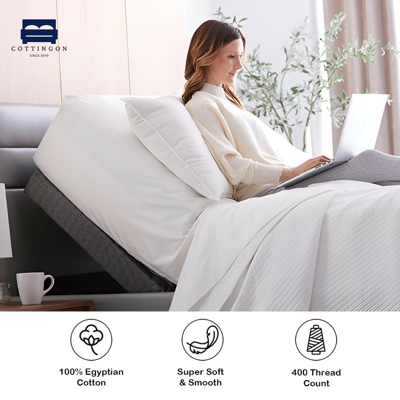 Cottingon 1 Piece Top Split King Fitted Sheet Only for