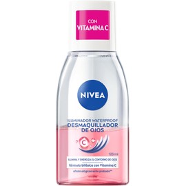 NIVEA Desmaquillante Bifásico de Ojos con Vitamina C, 125 ml Iluminador Waterproof