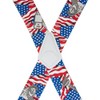 Suspender Store Novelty Statue of Liberty Flag Suspenders - 2-Inch