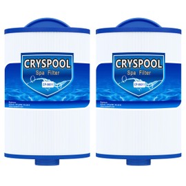 Cryspool® 06011 Filter Compatible with 6CH-47, FC-0315, PTL47W-P4, 373043 Hot Tub Filter, 47 Sq. Ft Spa Filter Cartridge, 2 Pack
