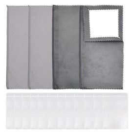 Polishing Cloth Silver Cleaning Cloth for Jewellery Cleaning Cloth Care, 4 Pieces Jewellery for Cleaning Yellow Gold Platinum Stainless Steel Silver Cleaning Cloth Renewed Shine Silver Cloth Jewellery