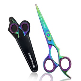 BEAUTICONE Hair Cutting Scissors, Professional 6.5" Barber Shears for Haircut Men/Women, Beard & Mustache Trimming Stainless Steel Hairdressing Scissors, Adjustable Screw