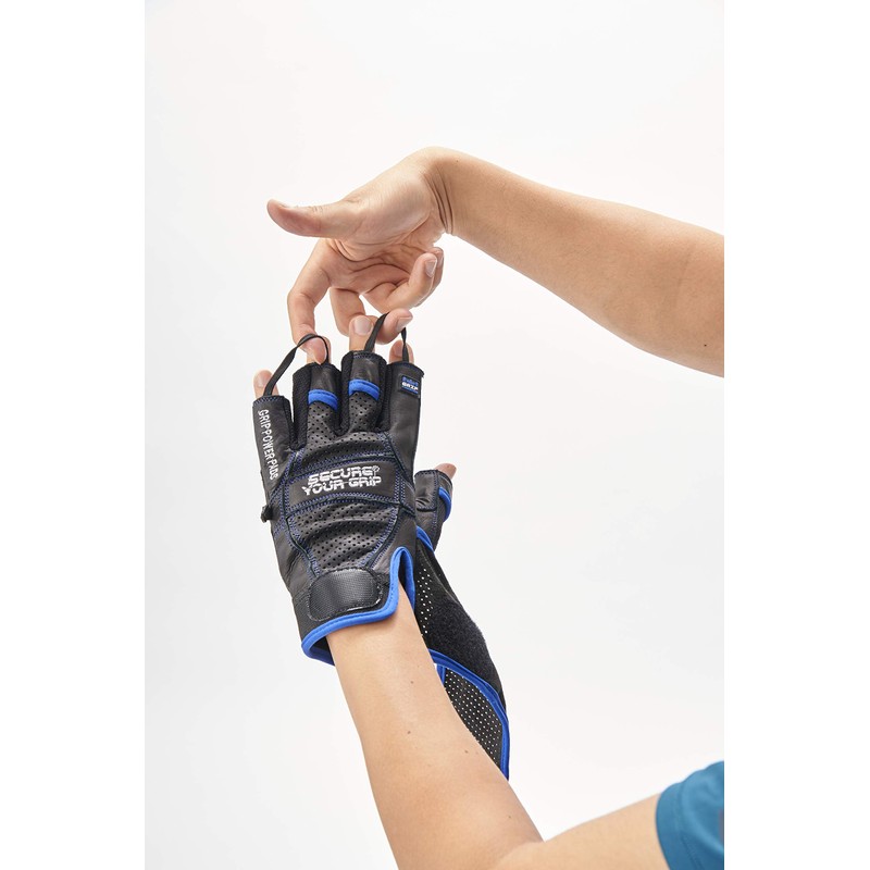 koburagurippusu (Cobra Grips) Elite Gloves Blue Large