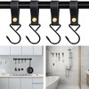 TYFYH Leather S Hooks 8 Pieces S Hooks with Leather