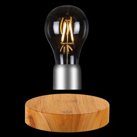 UVEHAS Levitating Light Bulb, Floating Rotating LED Bulb Lamp, Touch Control Magnetic Levitation Wireless Bulb Night Lights Desk Lamps for Home Office Decor