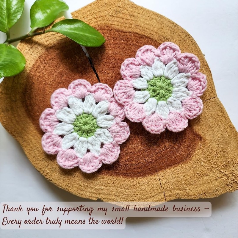 Cotton Car Coasters 2pc Car Cup Coasters Cute car Accessories