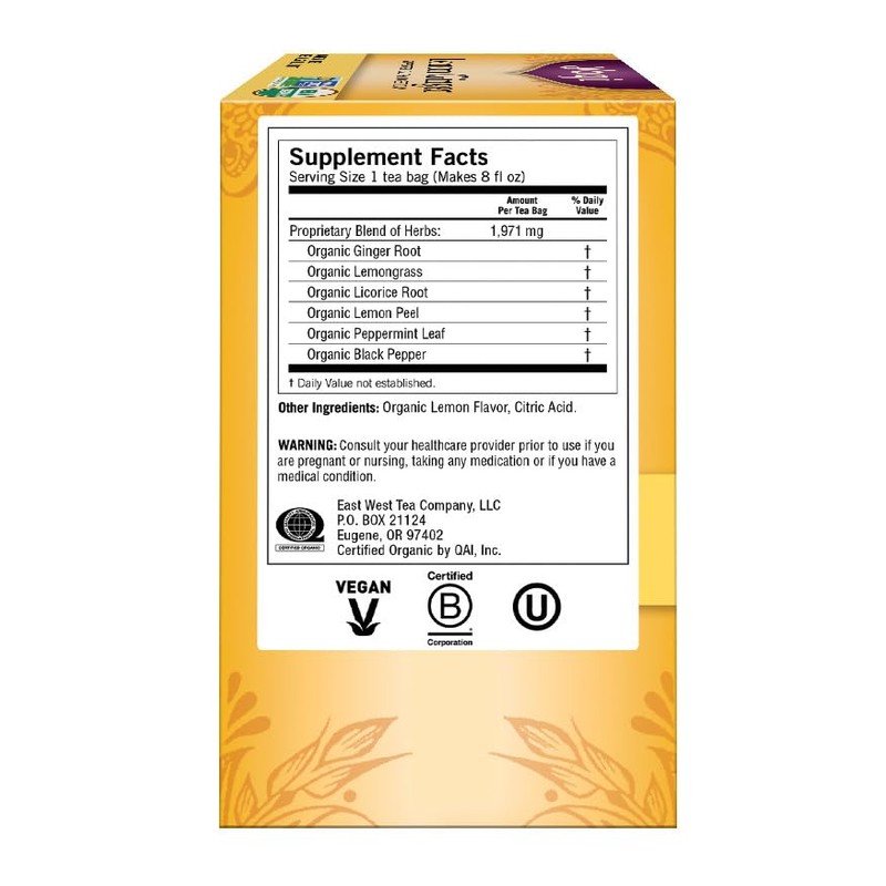 Pack of 1 x Yogi Tea Lemon Ginger - Caffeine
