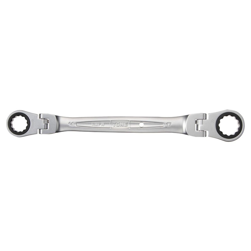 TONE Double Swivel Ratchet Box Wrench HPRMFW-1417 Double-sided width 0.55