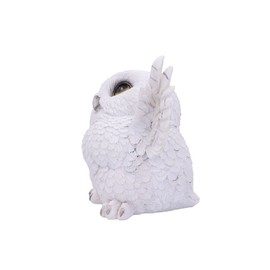 Nemesis Now Snowy Delight Owl Figurine 20.5cm, Resin, White, Charming Snowy Delight Figurine, Owl Figurine, Perfect Addition to Any Owl Collection, Cast in the Finest Resin, Expertly Hand-Painted