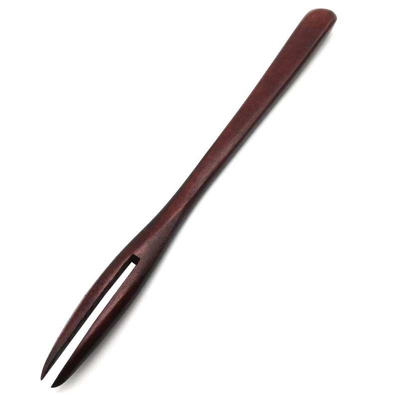 5 Pack Wooden Forks for eating Desserts, Chips, Snacks, Cereal,