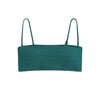 ZAFUL Women Textured Bandeau Bikini Top Lace up Strapless Swimsuit