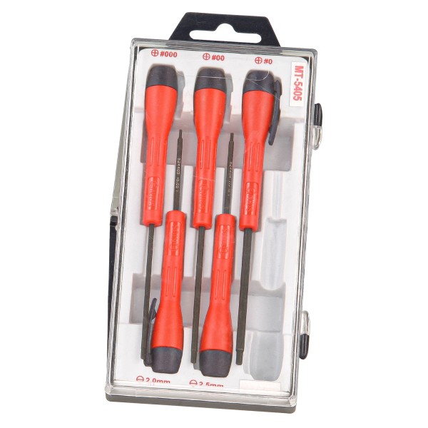 Genius Tools 5 Piece Micro-Tech SAE Hex Screwdriver Set -