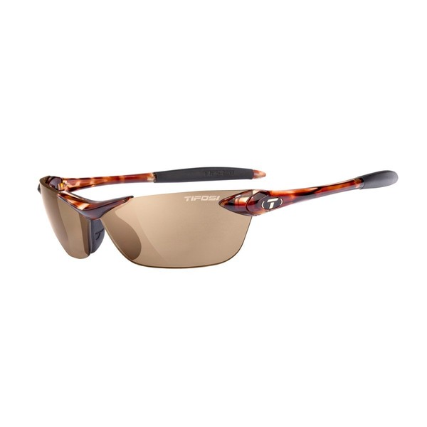 Tifosi Seek Wrap Sunglasses, Tortoise w/Brown Polarized