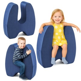 Beeveer Sensory Chair for Kids Sensory Rocking Chair Soft Squeeze Seat for Children Soft Squeeze Seat Toys with Autism for Boy and Girl, Ideal for Use at Home or in The Classroom, Royal Blue