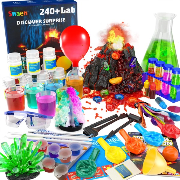 SNAEN 240+ Lab Experiments Science Kits, Chemistry Set, Crystal Growing,