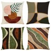 Throw Pillow Covers,4Pcs Pillow Covers 18x18,Cushion Coversfor Couch Pillows,Throw Pillows