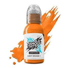 World Famous Tattoo Ink Limitless - Light Orange 1 - Professional Tattoo Ink - Vegan-friendly and REACH Compliant - 30 ml