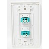RiteAV - 2 Port LC Fiber 10GB Duplex Wall Plate