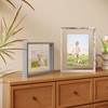 Egofine Distressed White 11x14 Floating Frames Set of 2, Double