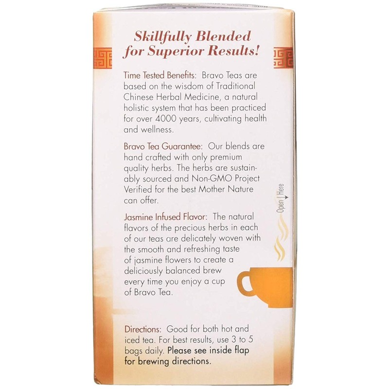 Bravo Tea Reishi Liver Health Caffeine Free, 20 Tea Bags,