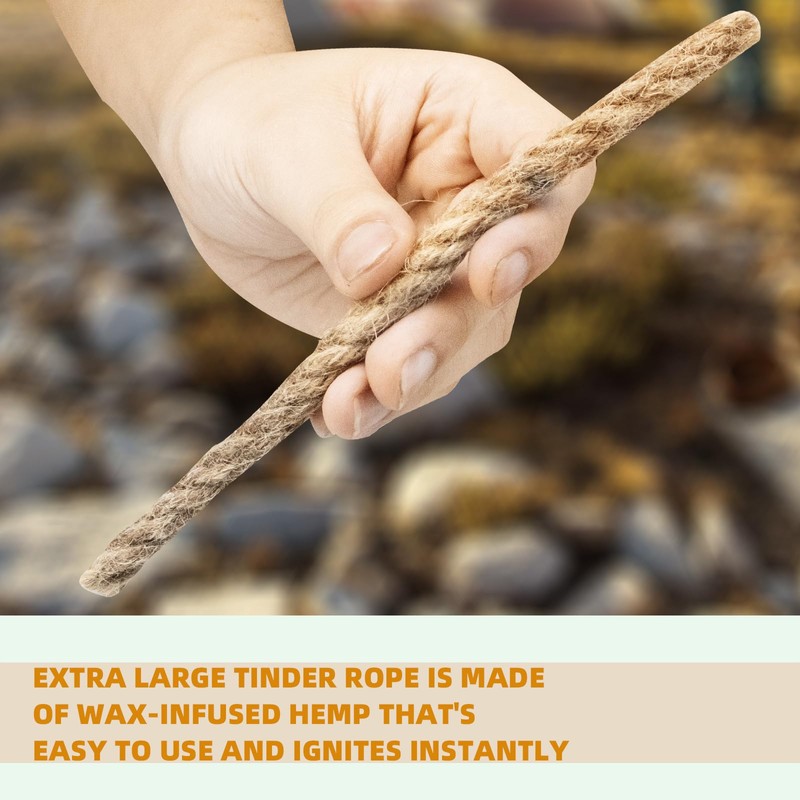 Fire Starter Survival Tool, Ferro Rod Fire Starter Kit &