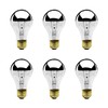 Bulbrite 60A19HM Half Chrome 60W A Shape Bulb (6 Pack)