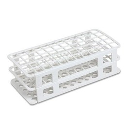 Karter Scientific Test Tube Rack, Plastic, 16mm, 60 Holes, White, Karter Sci 207I2 (Single)
