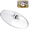 8 Inch Universal Pan Lid, Tempered Glass Lid for Frying