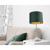 Contemporary and Chic Forest Green Cotton 10" Table or Pendant