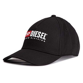 Diesel 00SIIQ0BAUI 02 Men's Cap, Vintage Logo Cap, Black, 900
