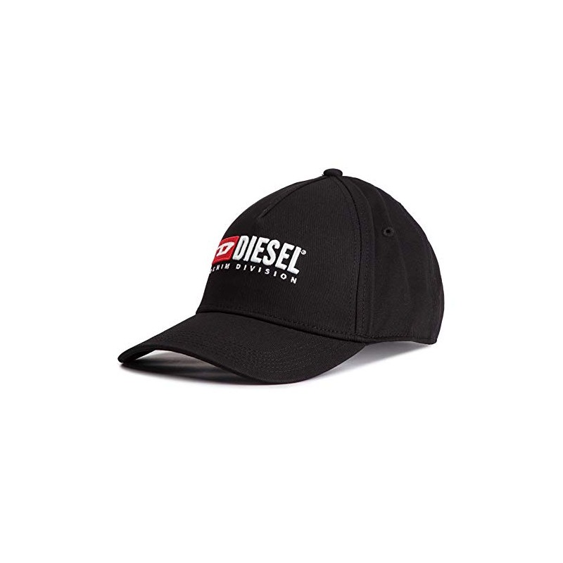 Diesel 00SIIQ0BAUI 02 Men's Cap, Vintage Logo Cap, Black, 900