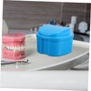 Beavorty 8pcs Apple Shaped Denture Bath Set with Soft Bristle