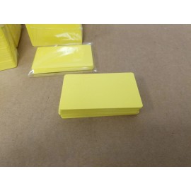 Yellow PVC Cards, CR80.30 Mil, Credit Card Size - USA - Pack of 50 Seal