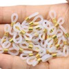 50 Pcs Transparent Hearing Aid Holder, Anti-Lost Aids Glasses Connectors