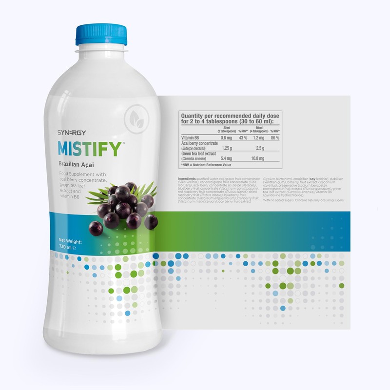 Synergy WorldWide Mistify | Liquid Supplement with Acai, Green Tea,