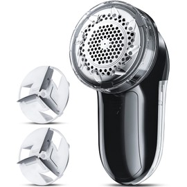 Bymore Fabric Shaver, Lint Remover, Lint Shaver Defuzzer Sweater Shaver for Clothes and Furniture AC Adapter Operated Pill Fuzz Remover (Space Black)