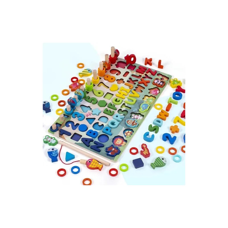 Tablero Juego Educativo Montessori Números Y Animalitos