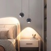 ziidoo Modern Black Pendant Light Globe Chandelier,90 Degree Rotation Arbitrarily