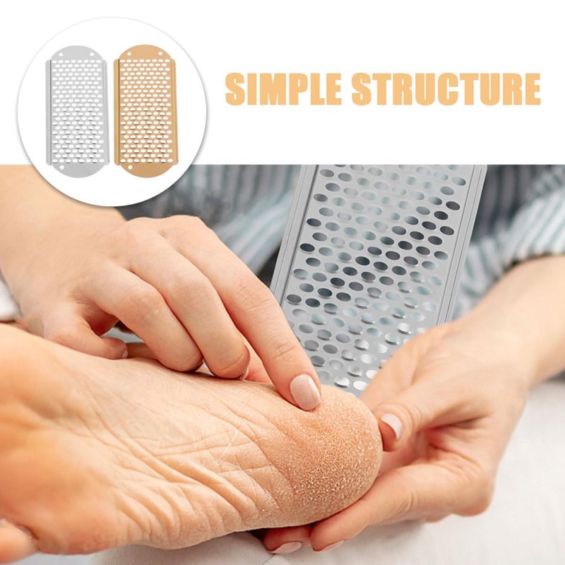 FRCOLOR 2-piece Stainless Steel Foot Scraper Exfoliator for Foot File