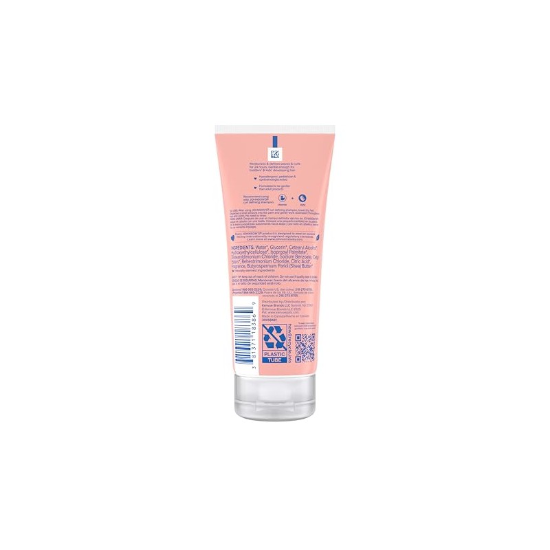 Johnson's Baby Curl Defining Tear-free Kids Leave-in Shea Butter Conditioner,