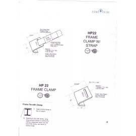 Home Pride/Minuteman Mobile Home Parts Set of 4 Wet Concrete  J Anchors, Tie  Down Straps & Bolts
