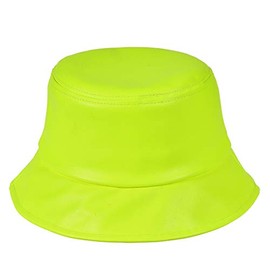 Cherry-on-Top Bucket Hat Neon Yellow Bucket Hats Men Bucket Hats Women Water Resistant Bucket Hat PU