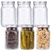 MirthMood 32 OZ Wide Mouth Mason Jars, 6 PACK Glass
