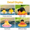 Wonuu Car Rubber Duck Decoration - Dashboard Ornament with Mini