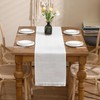 LUOYEHK Boho Table Runner with Fringe - 12x36 Inch Farmhouse