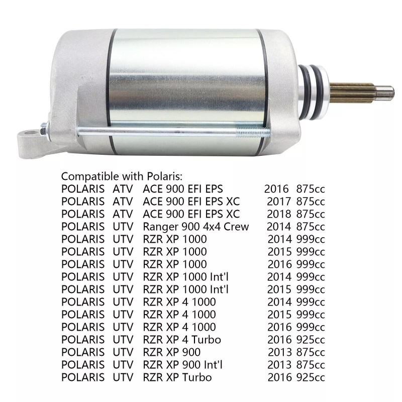 Soarider Starter Motor with Relay for Polaris RZR 900 All