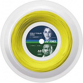 YONEX PTP115R2 Solid Tennis String String Poly Tour Pro 115 200m Flash Yellow (557) 0.04 inch (1.15 mm)
