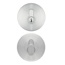 CozyBlock Contemporary Hidden Screw Style Entry Door Single Cylinder Deadbolt (Brushed Nickel Finish)