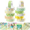 SEWACC Easter Washi Tape:12 Rolls Spring Flower Masking Tape Happy